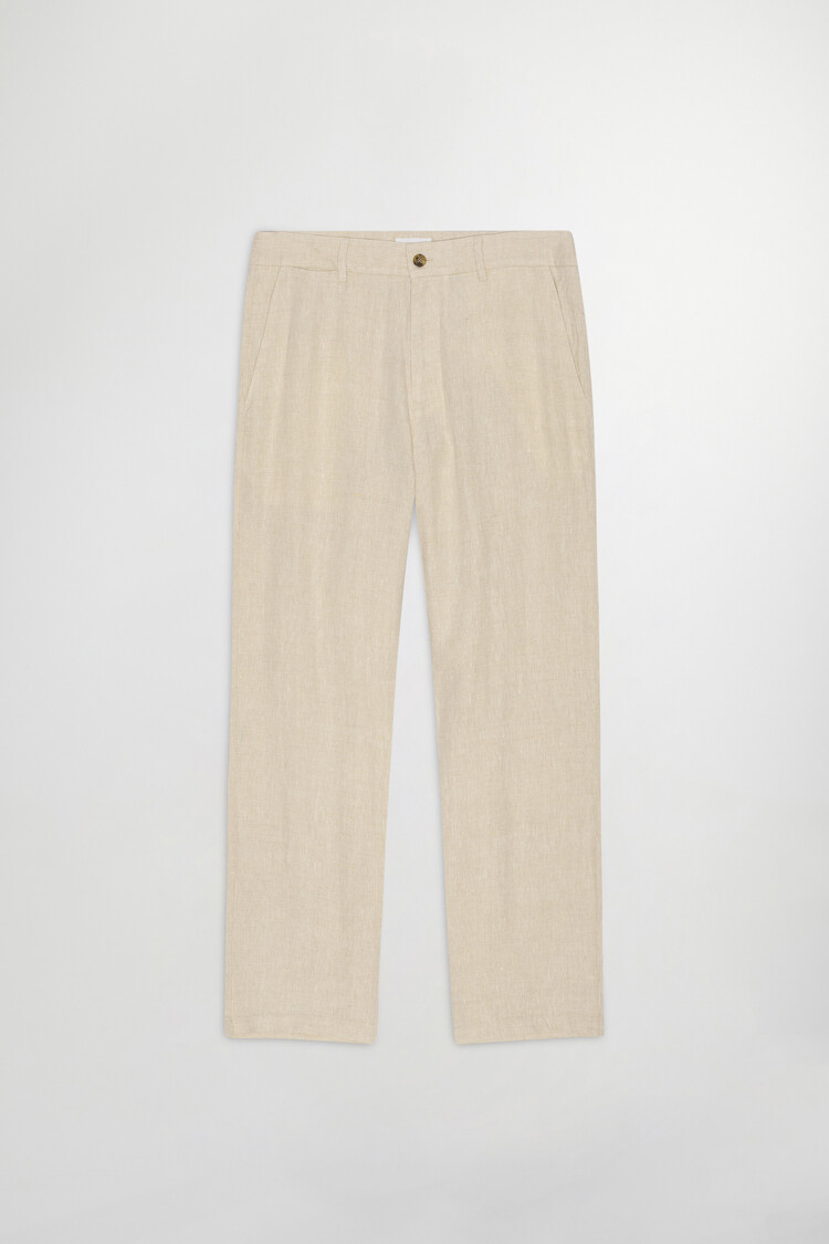 No Nationality 07 Aden 1454 Linen Chino 'Oat'