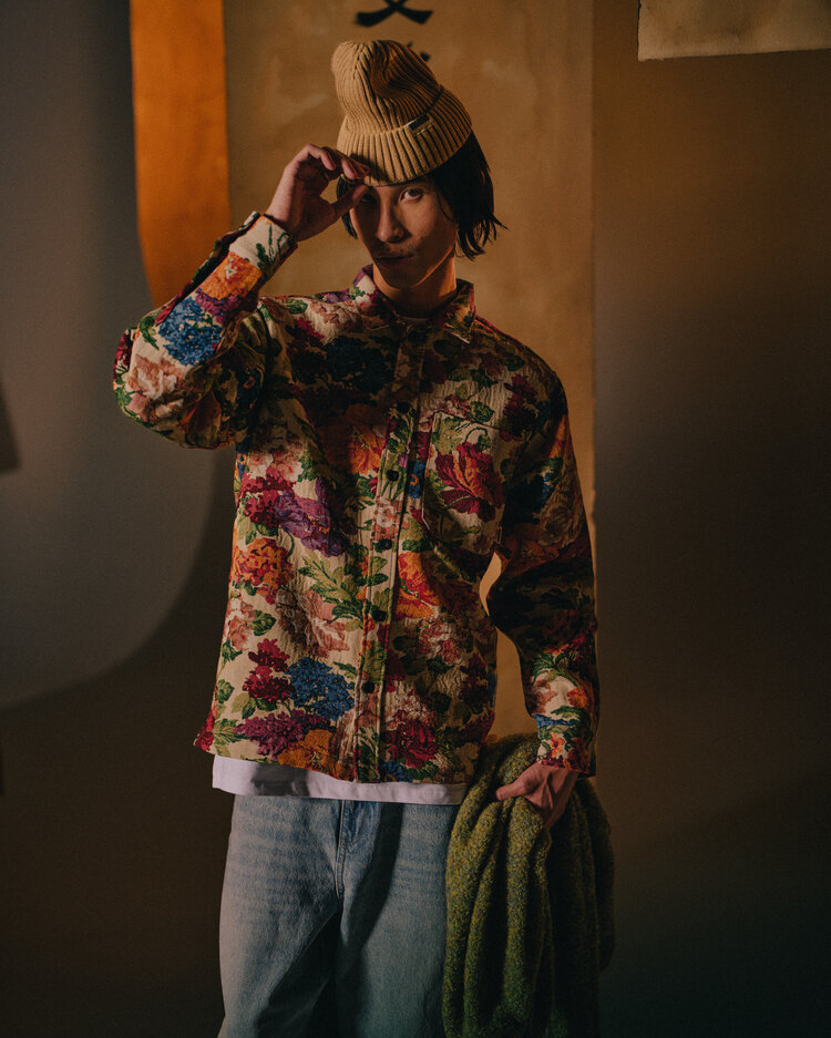 Woodbird Glixto Jaquard Shirt 'Light Blue'