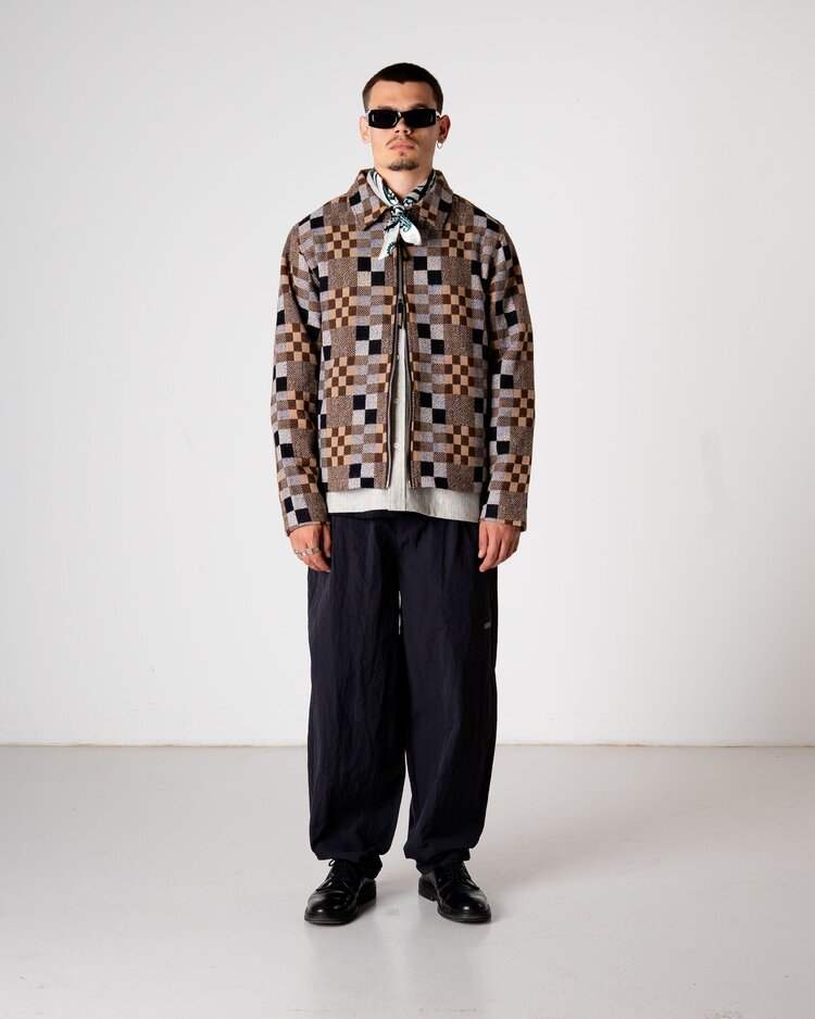 Woodbird Buck Patch Jacket 'Brown Check'