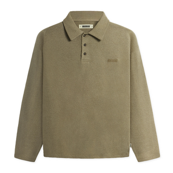 Woodbird Tom Knitted Polo 'Khaki'