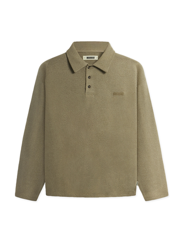 Woodbird Tom Knitted Polo 'Khaki'
