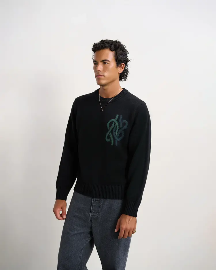 Filling Pieces Knit Sweater Knot 'Black'