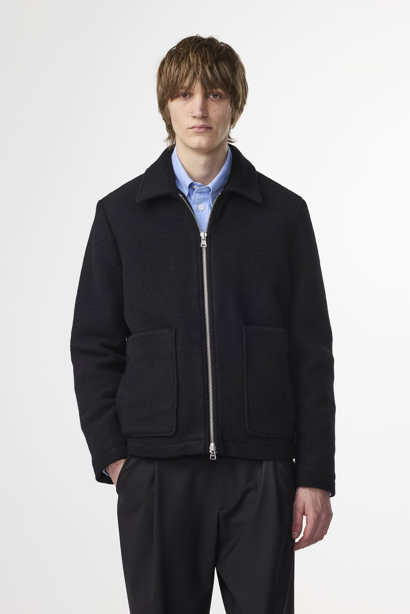 Jake 8181 Mid-length Technical Down Jacket 'Black' - DEAUP