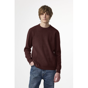 No Nationality 07 Danny 6429 Lightweight Sweater 'Wine Red'
