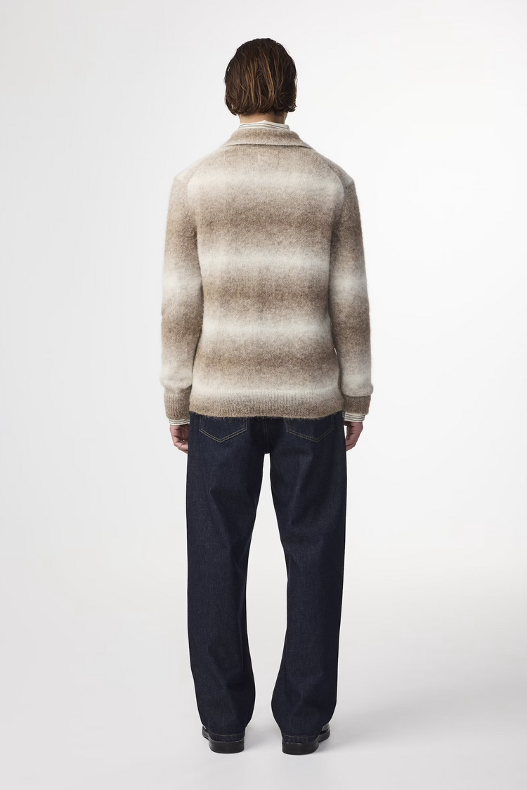 No Nationality 07 Alfie 6656 Knitted Polo 'Light Camel'