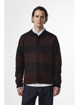 No Nationality 07 Rugby Polo Knitwear 60017 'Black'