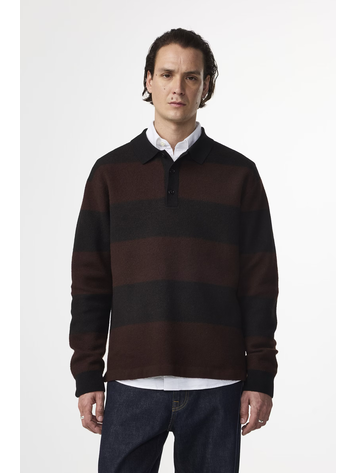 No Nationality 07 Rugby Polo Knitwear 60017 'Black'