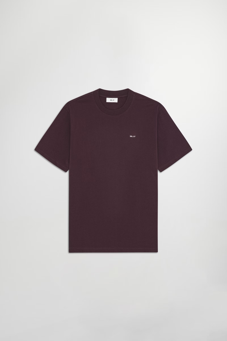 No Nationality 07 Adam EMB T-shirt 3209 'Wine Red'