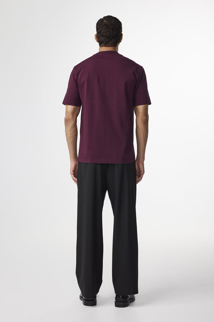 No Nationality 07 Adam EMB T-shirt 3209 'Wine Red'