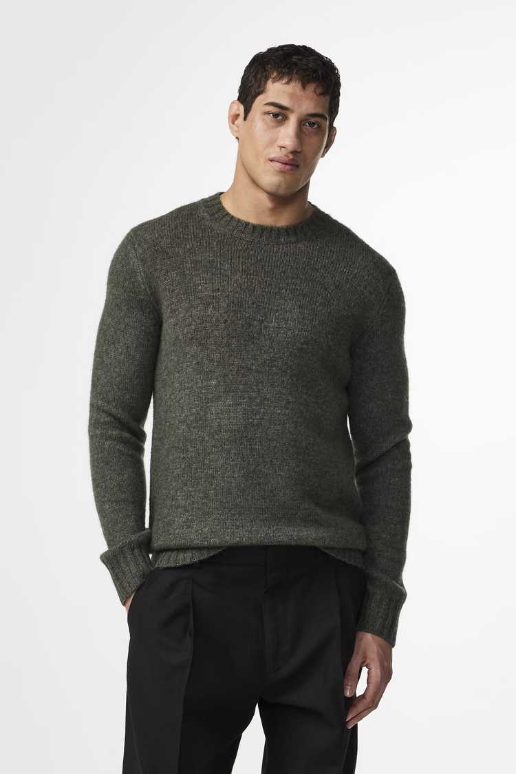 No Nationality 07 Lee 6598 Wool Blend Sweater 'Capers'