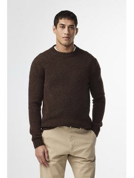 No Nationality 07 Lee 6598 Wool Blend Sweater 'Demitasse'