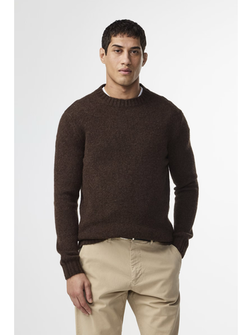 No Nationality 07 Lee 6598 Wool Blend Sweater 'Demitasse'