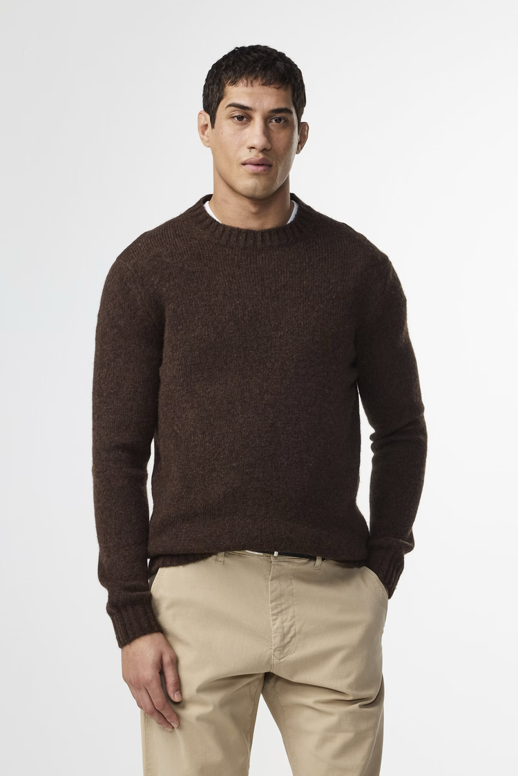 No Nationality 07 Lee 6598 Wool Blend Sweater 'Demitasse'