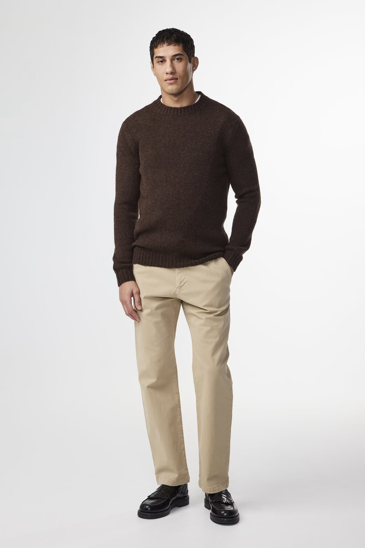 No Nationality 07 Lee 6598 Wool Blend Sweater 'Demitasse'