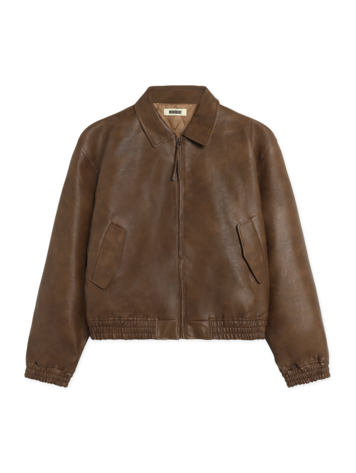 Woodbird Bao Biker Jacket 'Dark Brown'