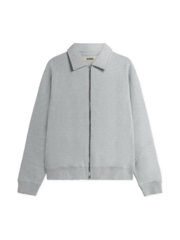 Woodbird Tom Full Zip Polo 'Snow Melange'