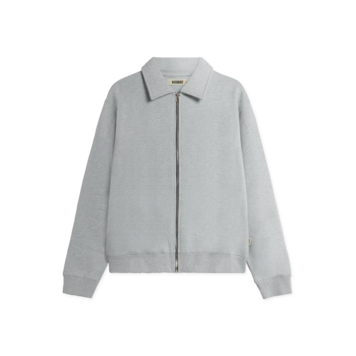 Woodbird Tom Full Zip Polo 'Snow Melange'