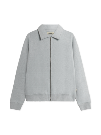 Woodbird Tom Full Zip Polo 'Snow Melange'