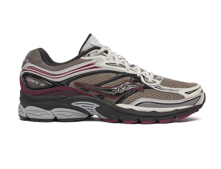 Saucony Progrid Omni 9 'Tan / Maroon'