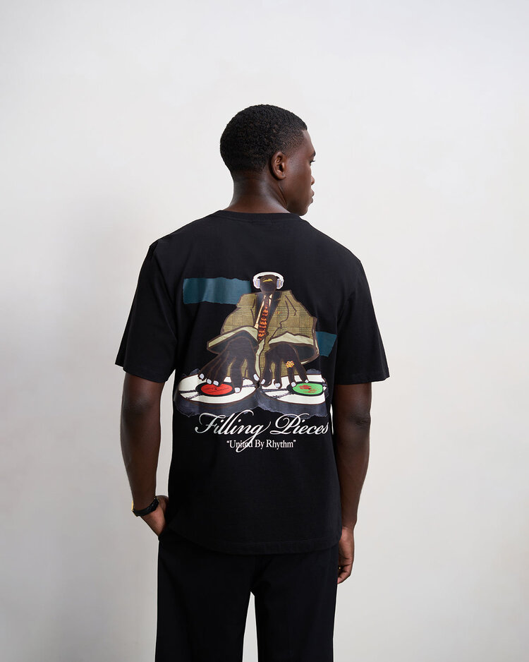 Filling Pieces T-shirt DJ 'Black'