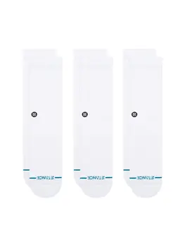 Stance Icon Crew Sock 3 Pack 'White'