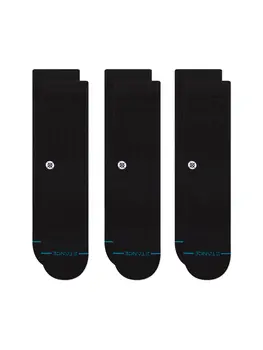 Stance Icon Crew Sock 3 Pack 'Black'