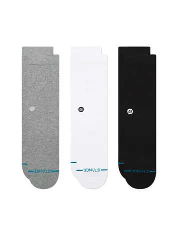 Stance Icon Crew Sock 3 Pack 'Multi'