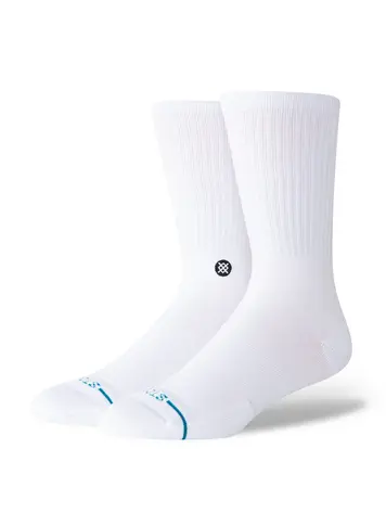 Stance Icon Crew Sock 'White Black'