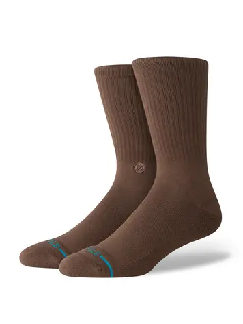 Stance Icon Crew Sock 'Brown'