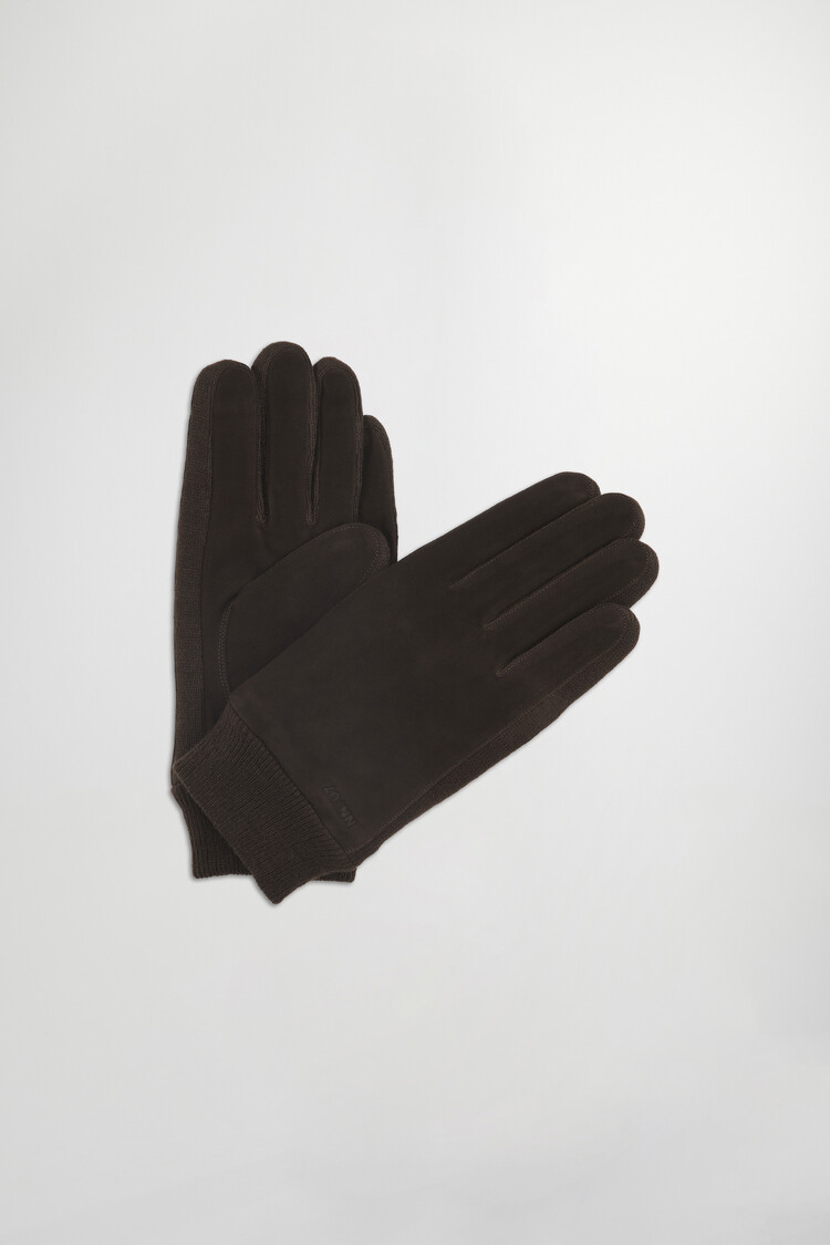 No Nationality 07 Suede Rib Gloves 9151 'Brown'