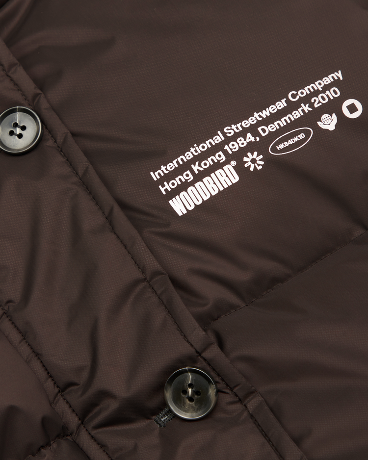 Woodbird Zumo Bomber Jacket 'Dark Brown'