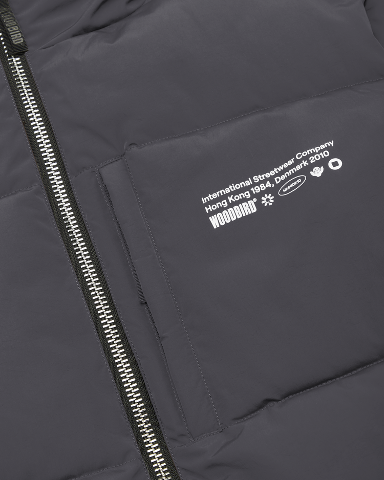 Woodbird Dapper Puff Jacket 'Antra Grey'