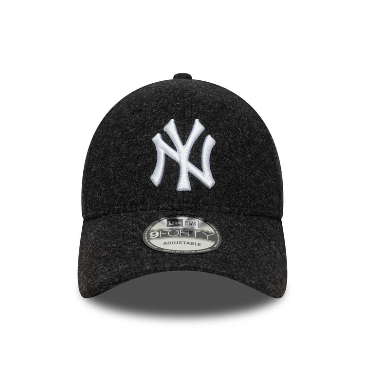 New Era New York Yankees 9FORTY Melton Wool 'Black / White'