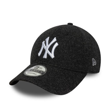 New Era New York Yankees 9FORTY Melton Wool 'Black / White'