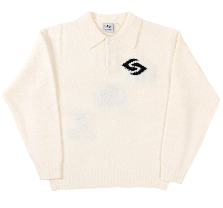Comfort Club Omega Knit Polo 'Ivory White'