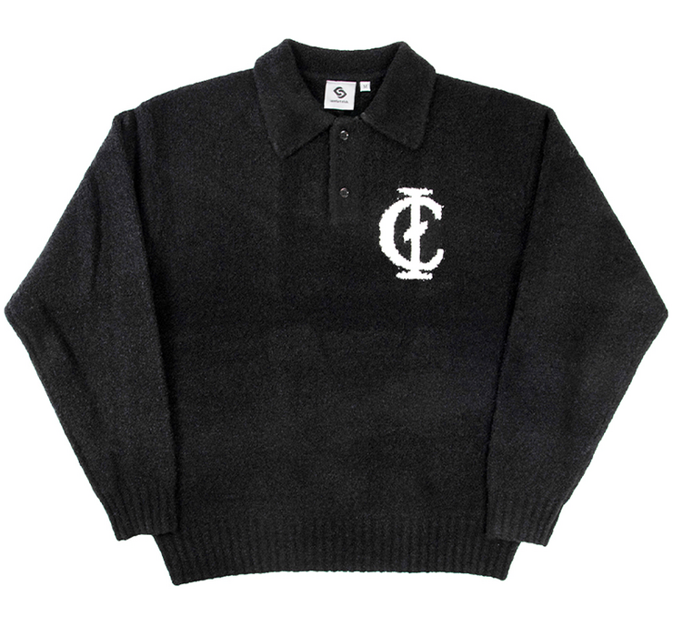 Comfort Club Gamma Knit Polo 'Black'