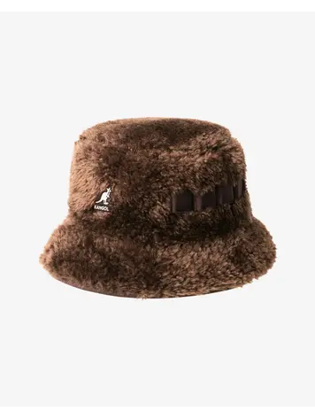 Kangol Faux Shearling Utility Bucket 'Brown'