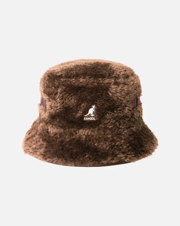 Kangol Faux Shearling Utility Bucket 'Brown'