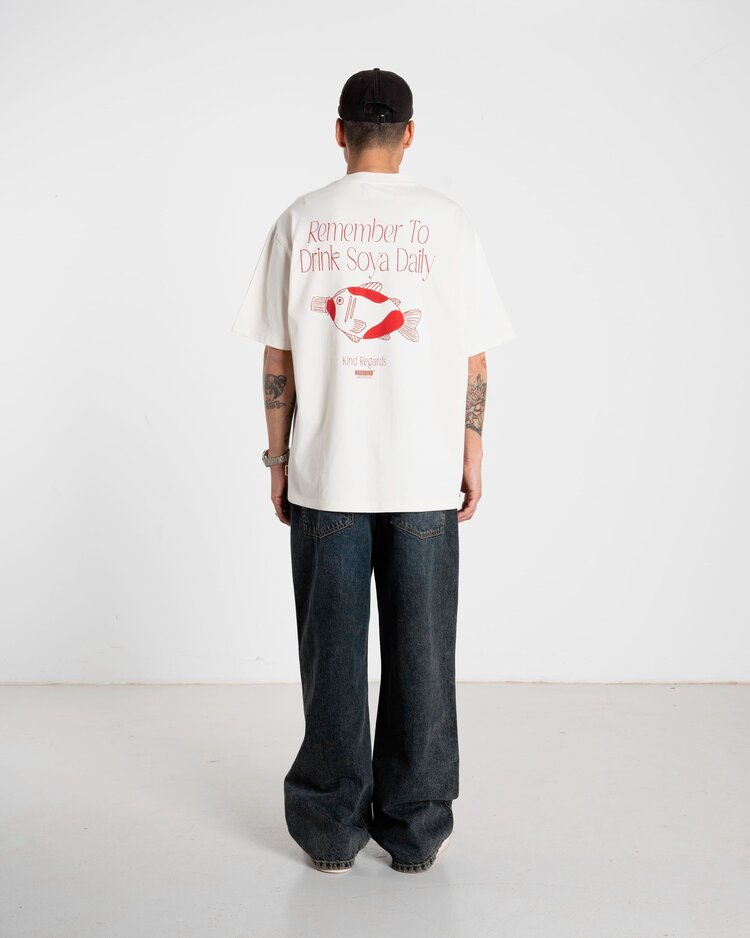 Woodbird Baine Soya T-Shirt 'Off White'