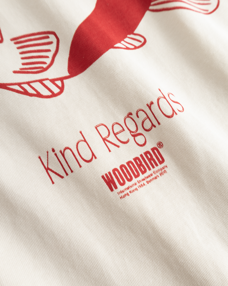 Woodbird Baine Soya T-Shirt 'Off White'