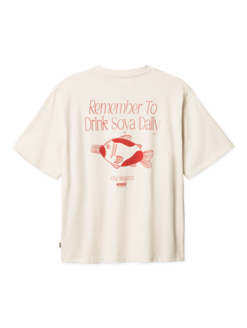 Woodbird Baine Soya T-Shirt 'Off White'