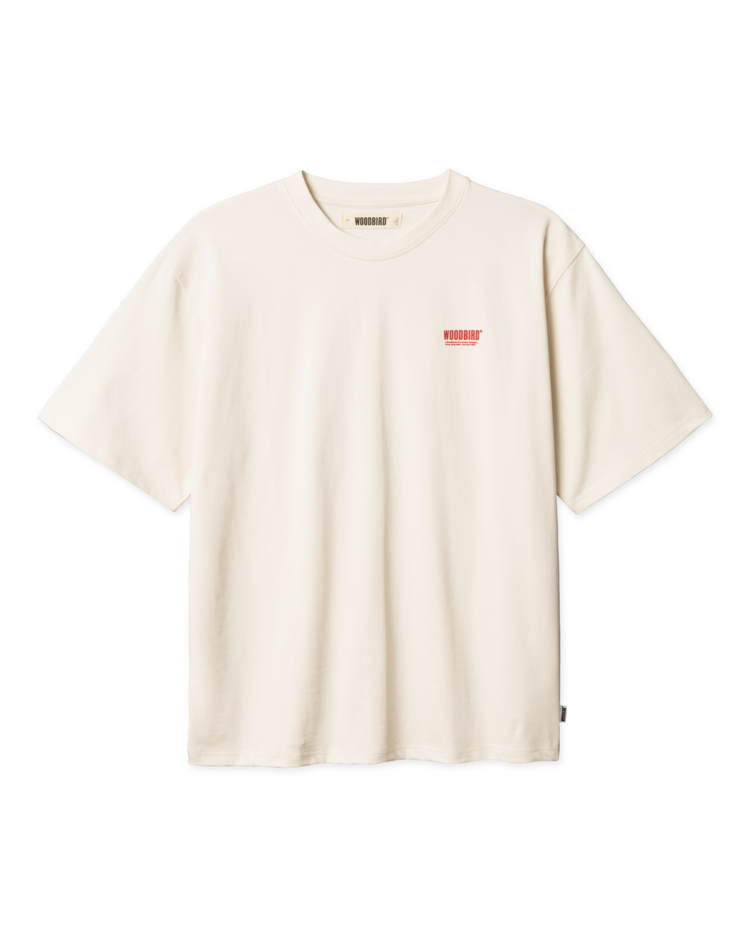 Woodbird Baine Soya T-Shirt 'Off White'