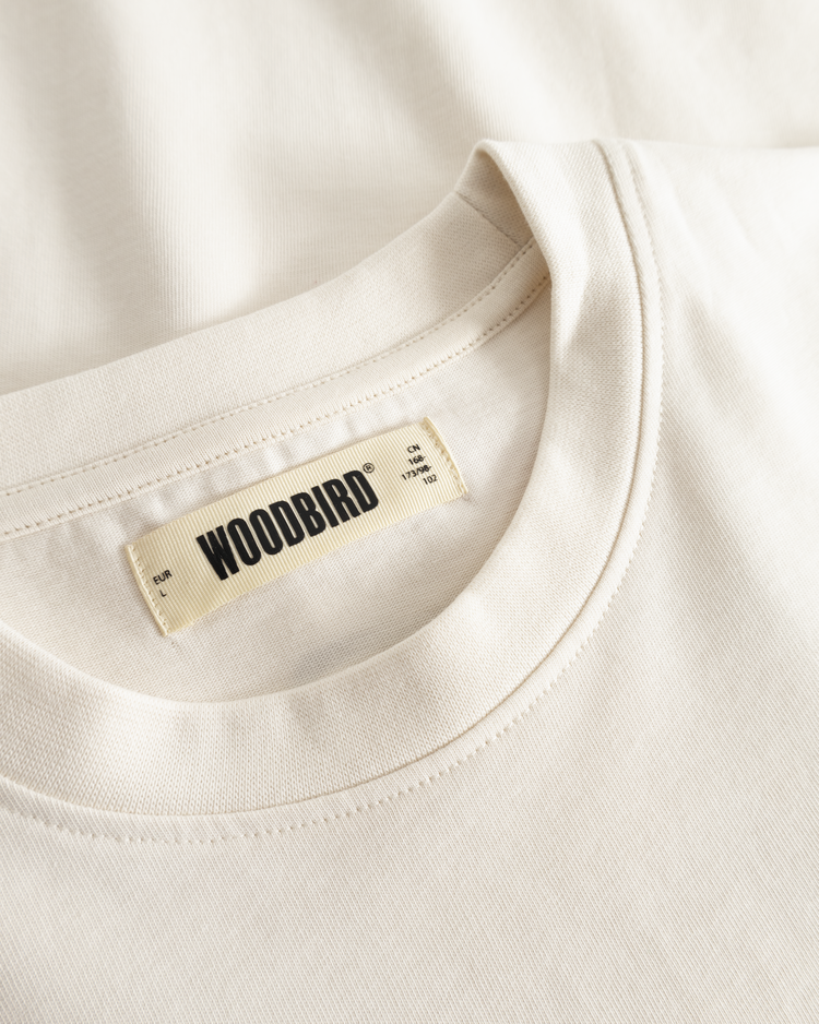 Woodbird Baine Noodle T-Shirt 'Off White'