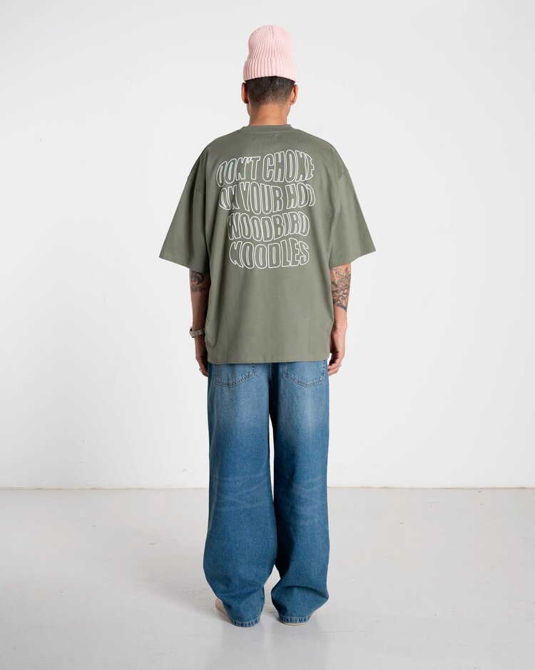 Woodbird Beam Wobble T-Shirt 'Grey Green'