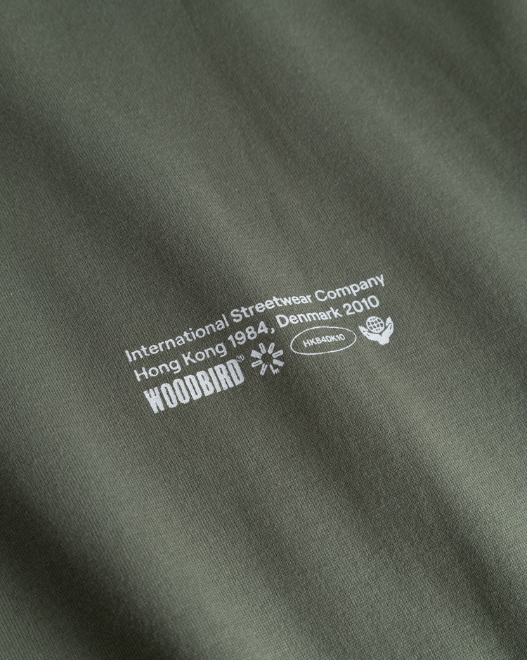Woodbird Beam Wobble T-Shirt 'Grey Green'