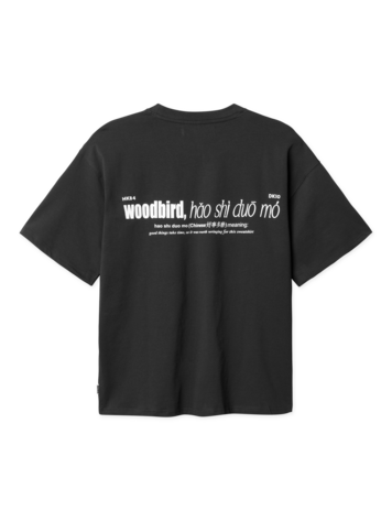 Woodbird Beam Hao T-Shirt 'Black'