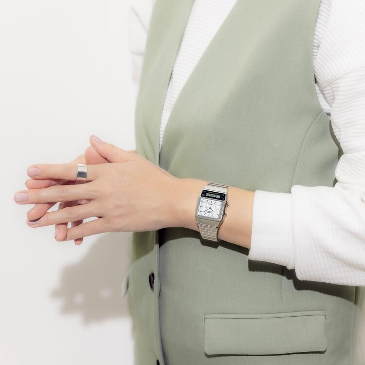 Casio Retro Silver AQ-800E-7AEF