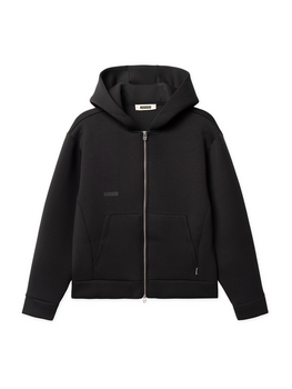 Woodbird Fuij Scuba Zip Hoodie 'Black'