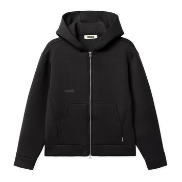Woodbird Fuij Scuba Zip Hoodie 'Black'