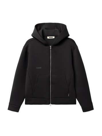 Woodbird Fuij Scuba Zip Hoodie 'Black'